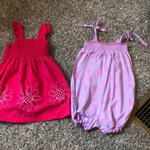 Infant dress and romper